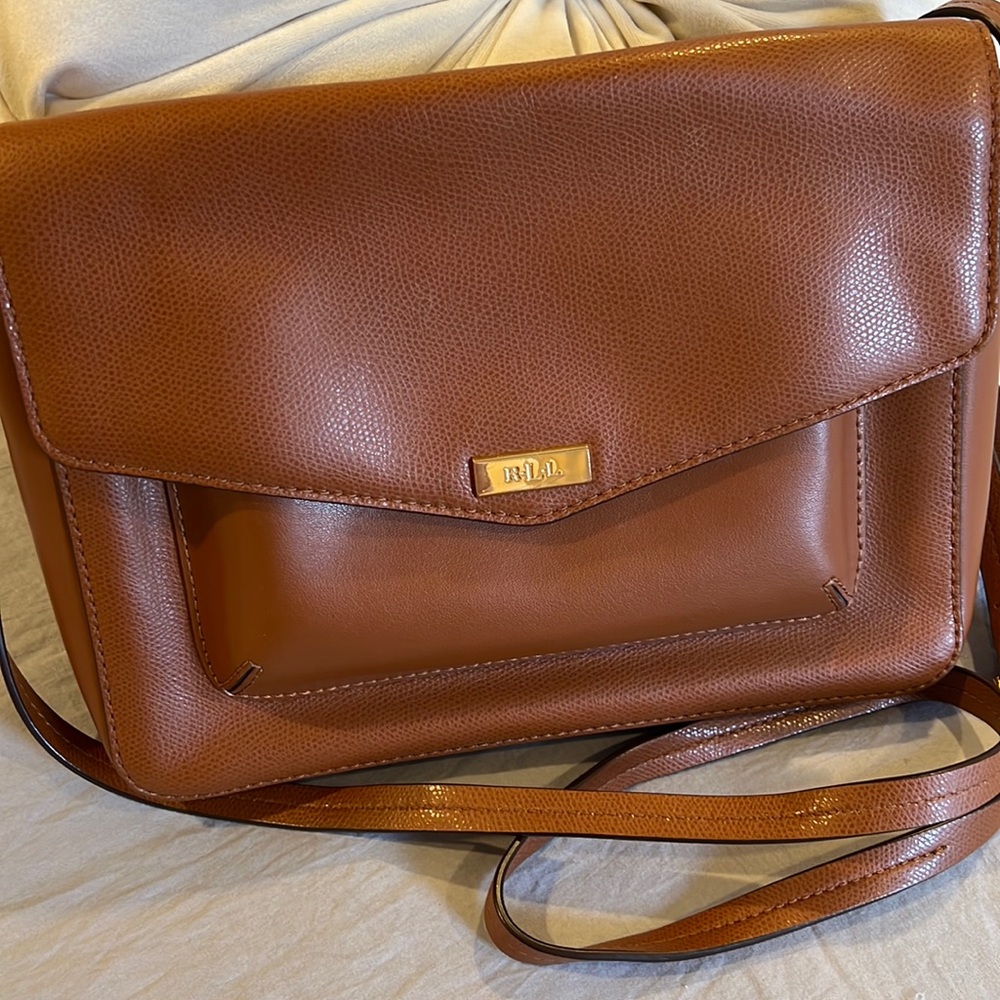 Leather Ralph Lauren Side bag